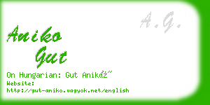 aniko gut business card